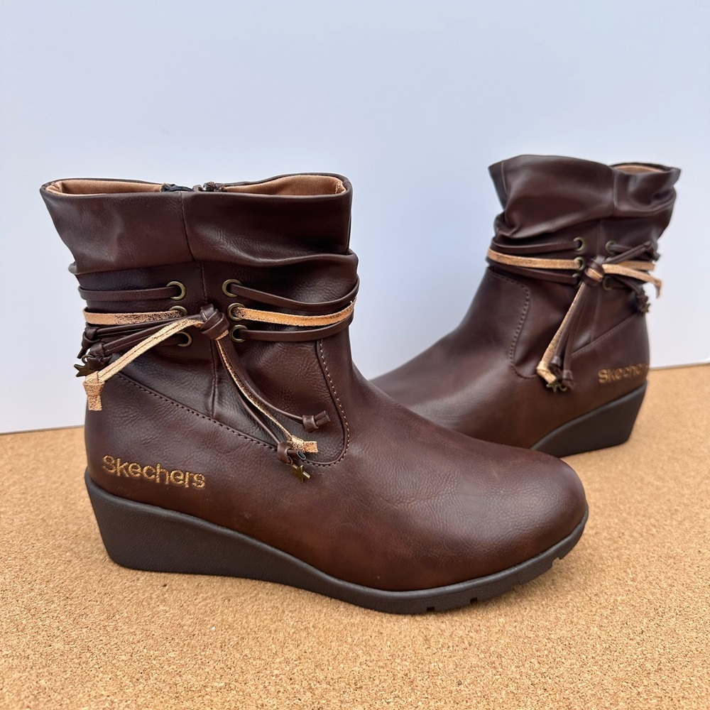 Skechers Brown Kids Boots